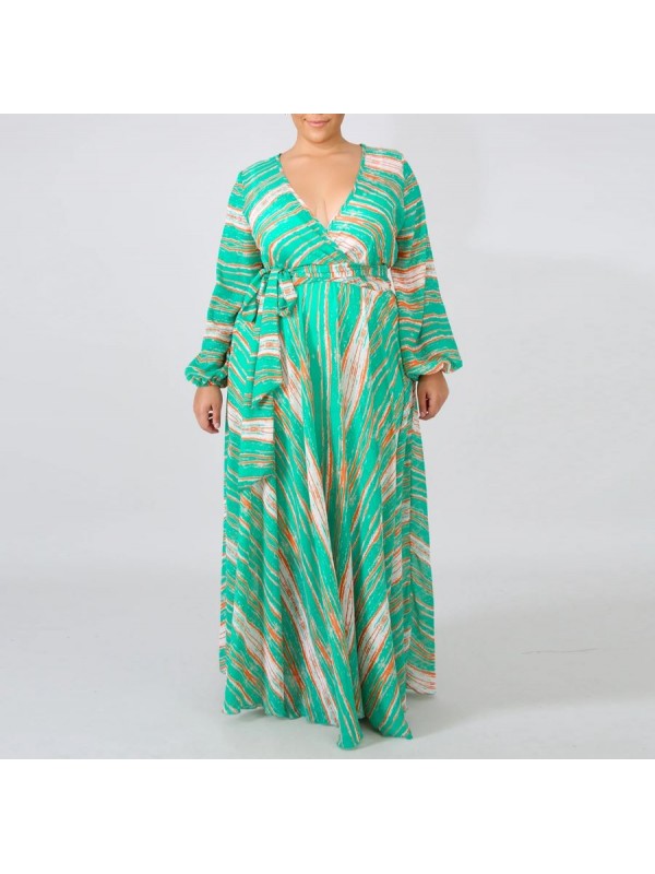 Vestito Donna Lungo Plus Taglie Grandi Woman Oversize Maxi Dress OS120013B f9